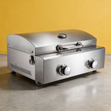 PJ19 Commercial Countertop Propane Food Cart Grill BBQ Oven with Temperature Gauge