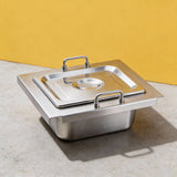 PJ5 304 Food Grade Stainless Steel Fryer Pot/ Cooking Pot with Lid Anti Rust