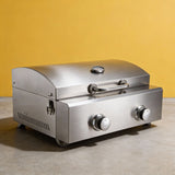 PJ19 Commercial Countertop Propane Food Cart Grill BBQ Oven with Temperature Gauge