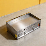 PJ18 Commercial Countertop Propane Flat Top Griddle Teppanyaki with Burners for Food Cart