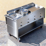 FC86 Food Cart Classic Food Cart Cuisine Trailer Catering Wedding Food Cart Street Food Business
